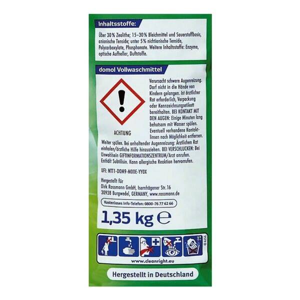 domol Vollwaschmittel frisch 1,35 kg 4305615596556-4