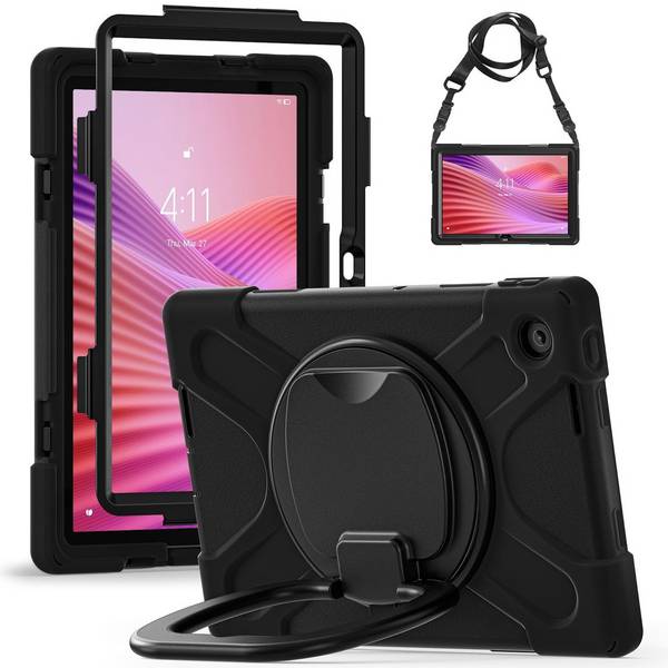 Für Lenovo Tab M10 4. Gen / Tab 10.1 2025 Hybrid Hülle Halterung Gurt