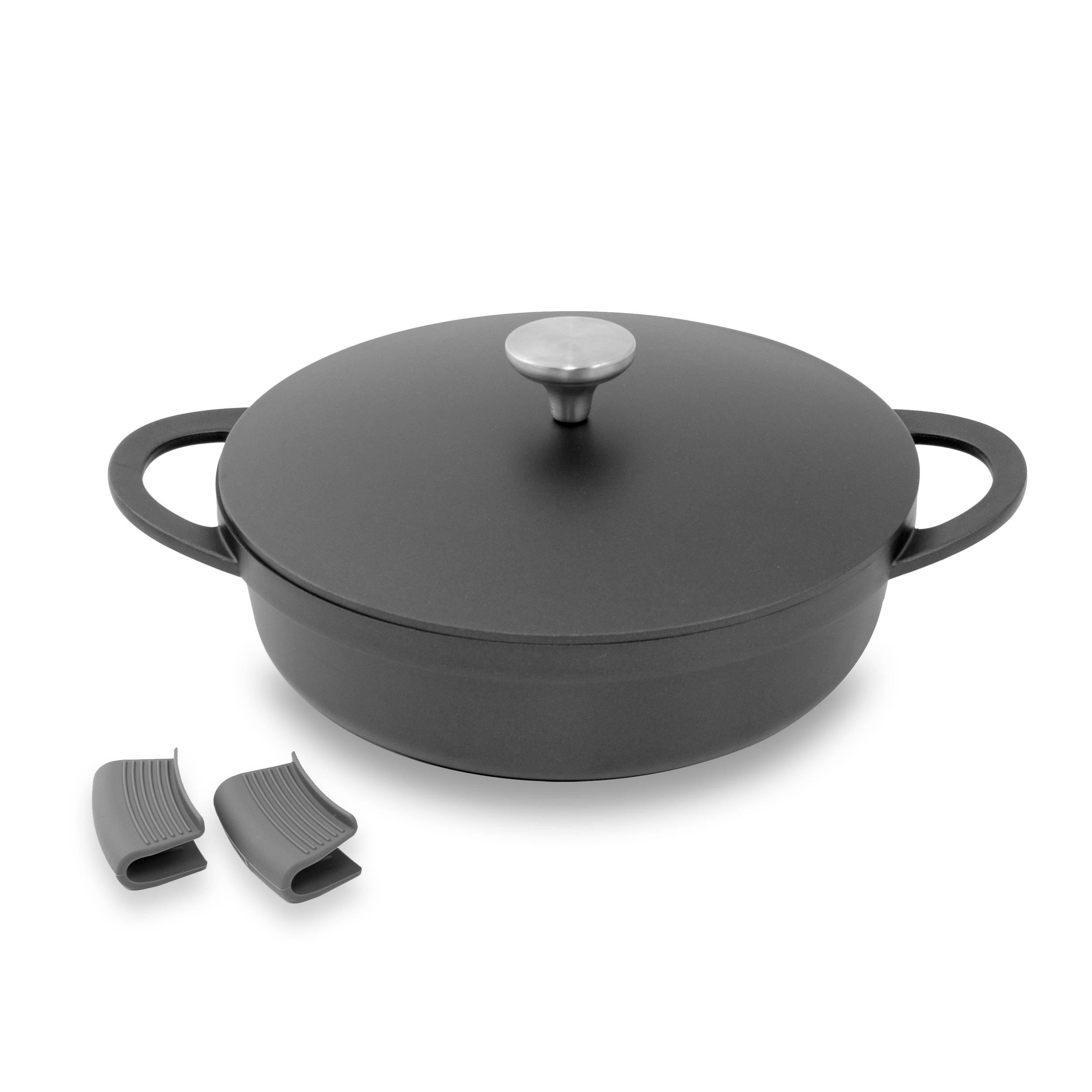 KOPF Topfset Atavola (8-teilig, Aluguss, ILAG Basic Antihaftbeschichtung, Induktion, inkl. Griffschutz aus Silikon)-1