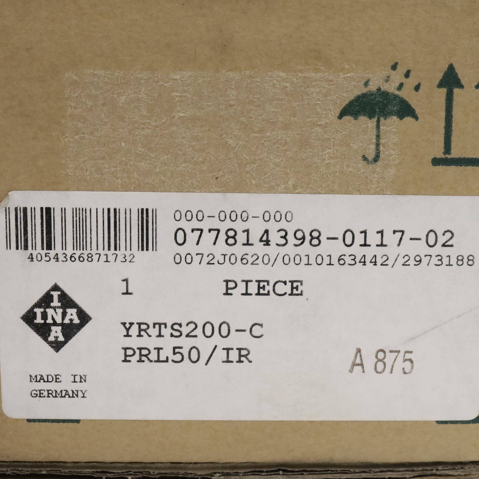 INA Axial-Radiallager YRTS200-C PRL50/IR OVP-1