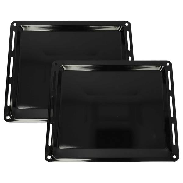 vhbw 2x Backblech kompatibel mit Bauknecht BLVE 8110 | BLVE 8200, BLVES 8100, BLVES 8200, BLVK 6200, BLVM 8100 Backofen