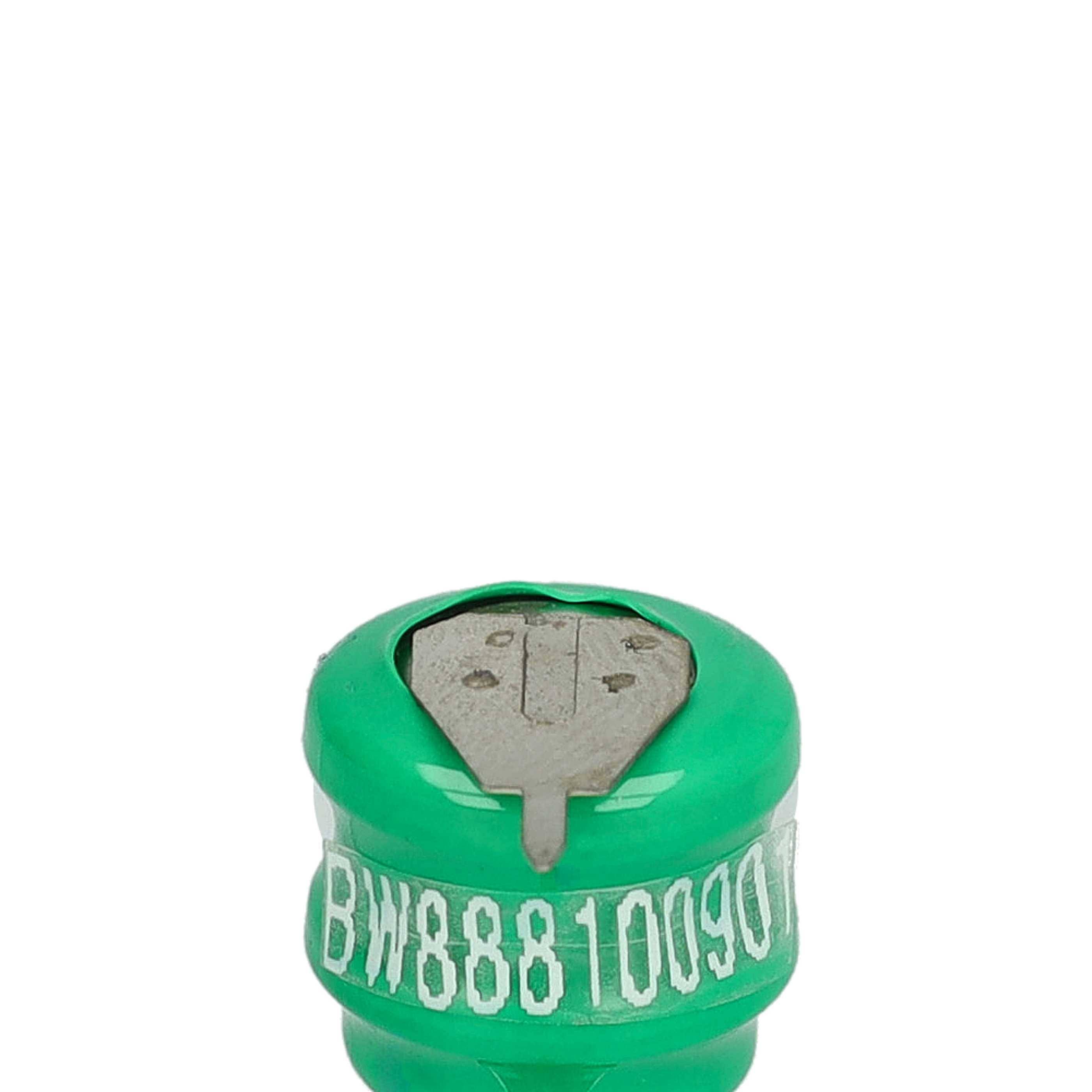 vhbw 100x NiMH Ersatz Knopfzellen-Akku Typ V40H 2-Pins 40mAh 2,4V kompatibel mit Modellbau-Akkus, Solar-Leuchten uvm.-3
