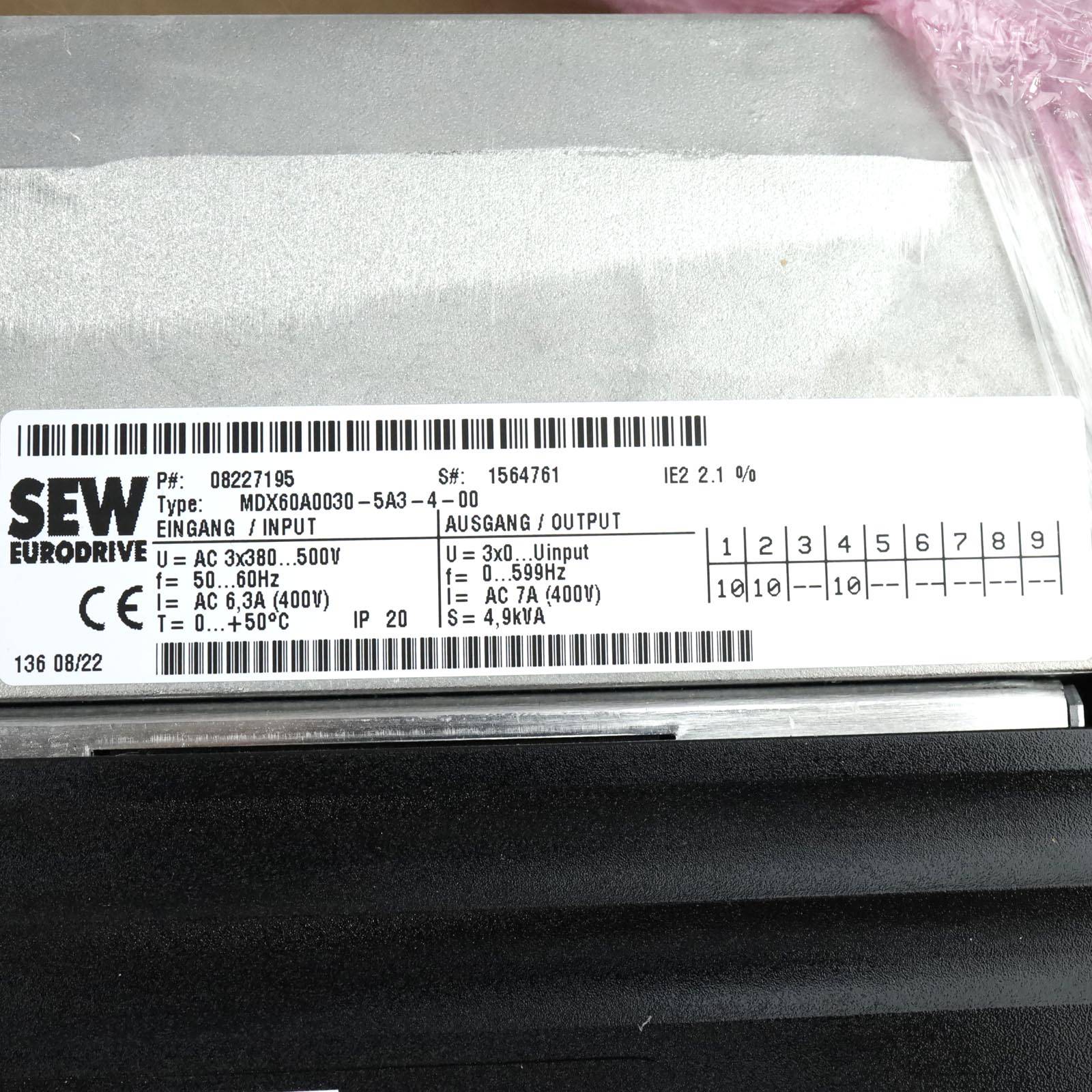 SEW Frequenzumrichter Movidrive MDX61B0030-5A3-4-00/DFP21B 08227195 OVP-4