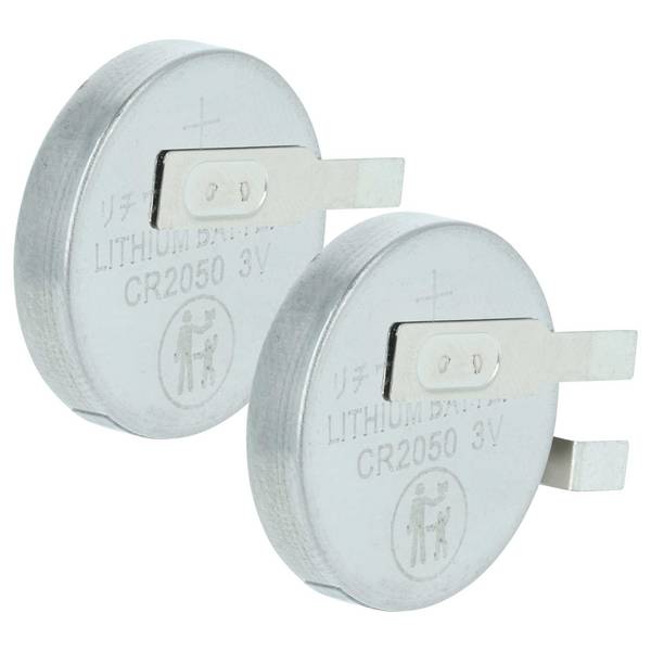 vhbw 2x Li-Ion Knopfzellen-Akku Ersatz für Maxell CR2050HR 350mAh 3V kompatibel mit Modellbau-Akkus, Solar-Leuchten uvm.