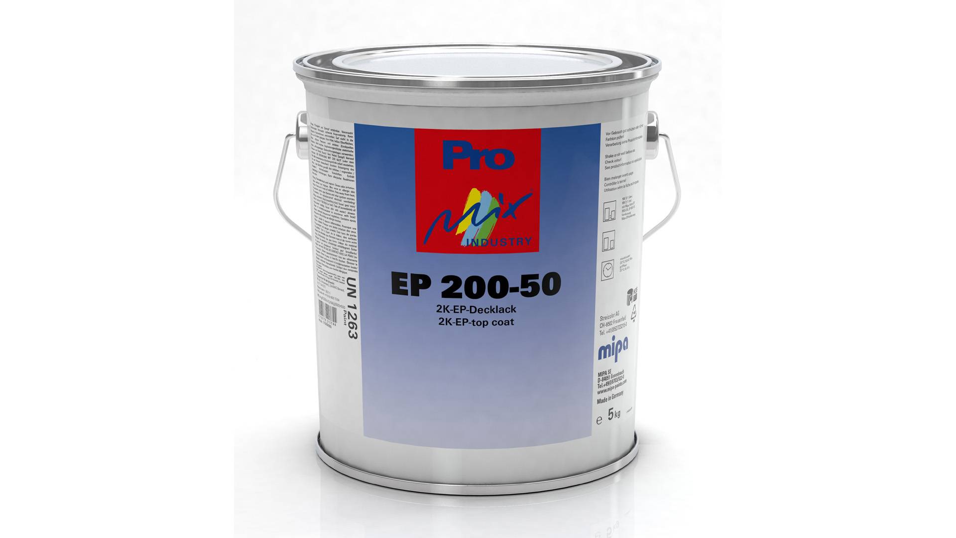Mipa EP 200-50 2K-EP-Decklack halbglänzend RAL 5002 Ultramarinblau (5 kg)-0