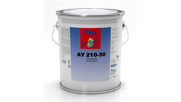 Mipa AY 210-30 1K-Acryllack seidenmatt RAL 5002 Ultramarinblau (5 kg)