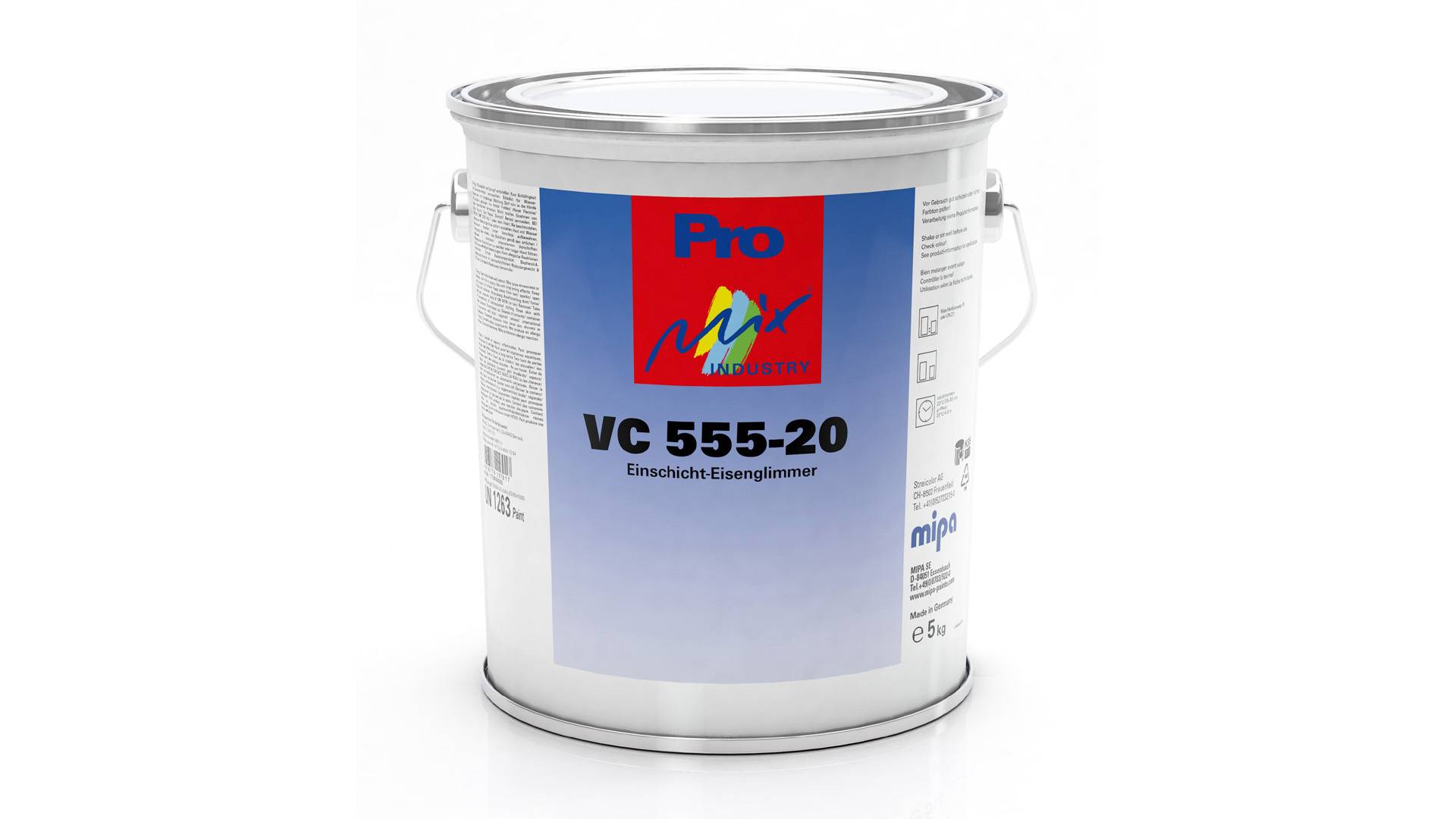 Mipa VC 555-20 1K-Einschicht-Eisenglimmer matt DB 601 (5 kg)-0