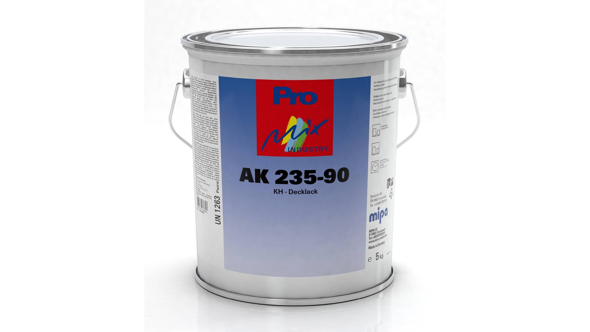 Mipa AK 235-90 KH-Lack glänzend RAL 1003 Signalgelb (1 kg)-0