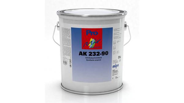 Mipa AK 232-90 KH-Dickschichtlack RAL 1021 Rapsgelb glänzend (5 kg)