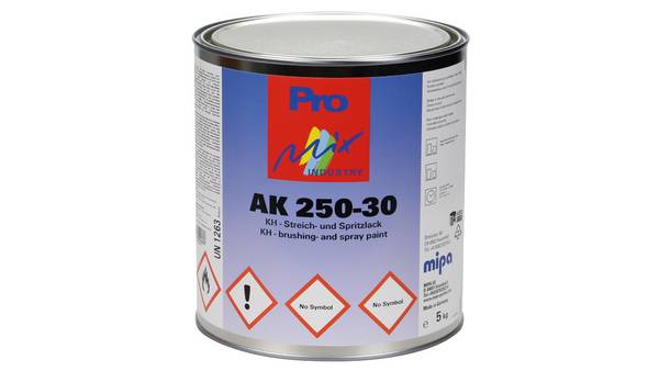 Mipa AK 250-30 KH-Streich- und Spritzlack seidenmatt RAL 1007 Narzissengelb (5 kg)