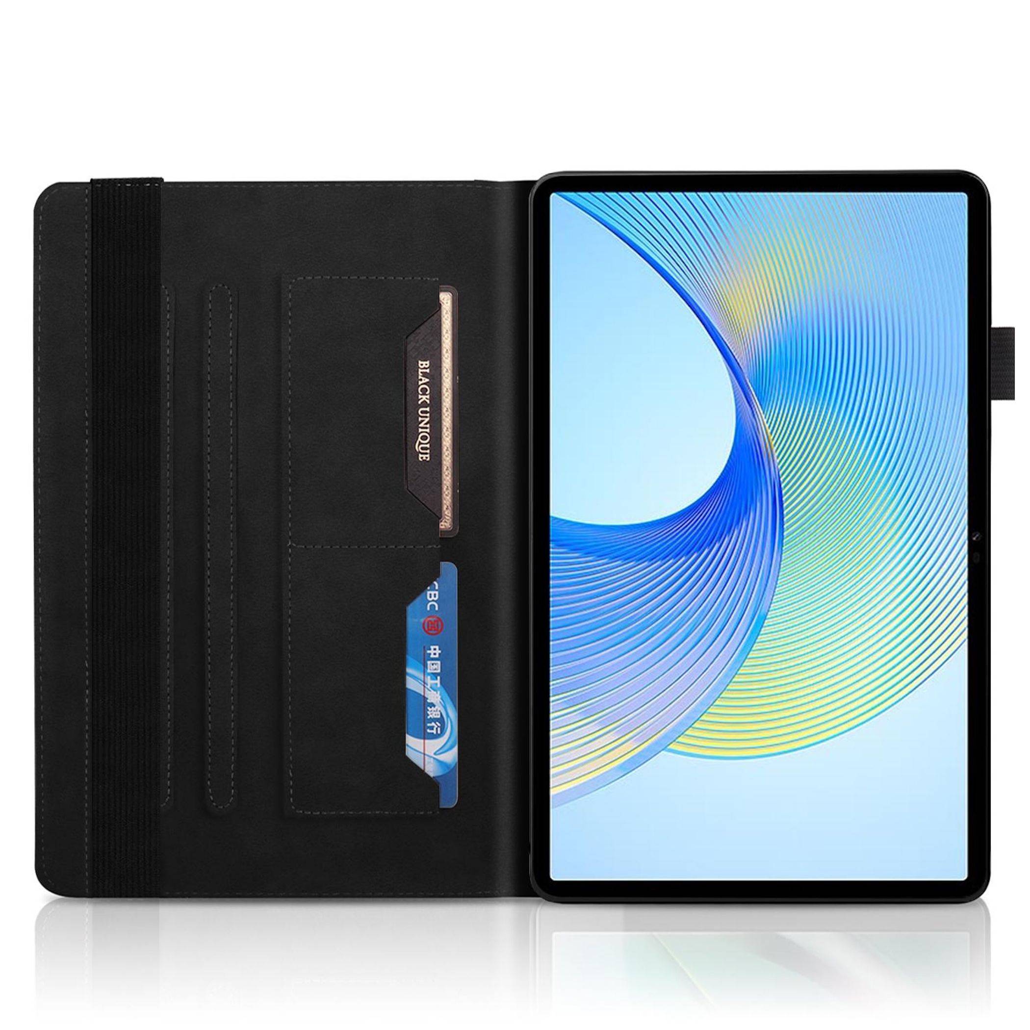 Für Samsung Galaxy Tab S10 FE Plus Kunstleder Baum Tasche Schwarz-2