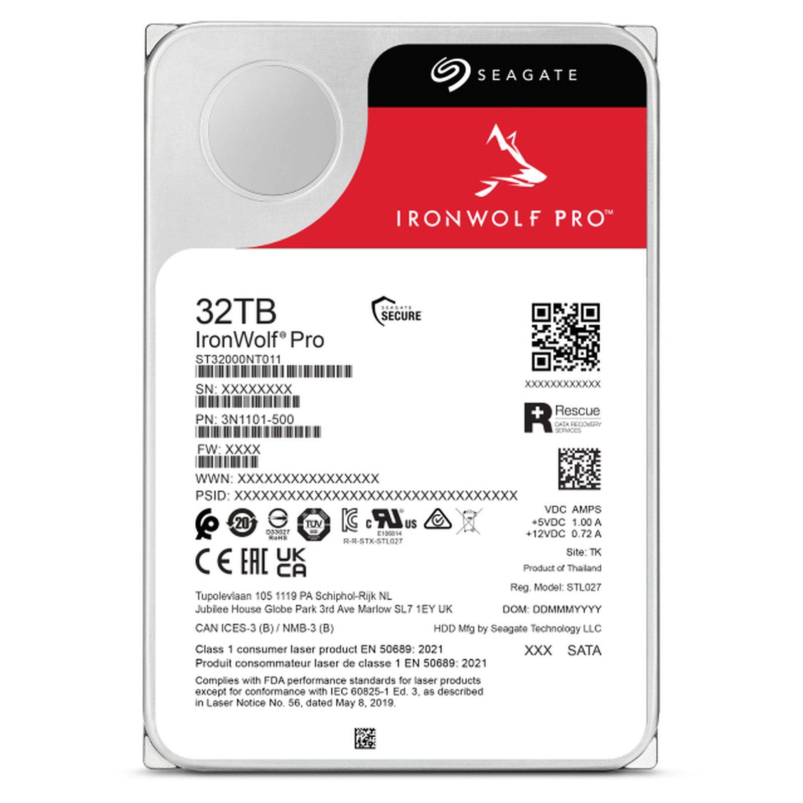 IronWolf Pro 32 TB, Festplatte SATA 6 Gb/s, 3,5"-3