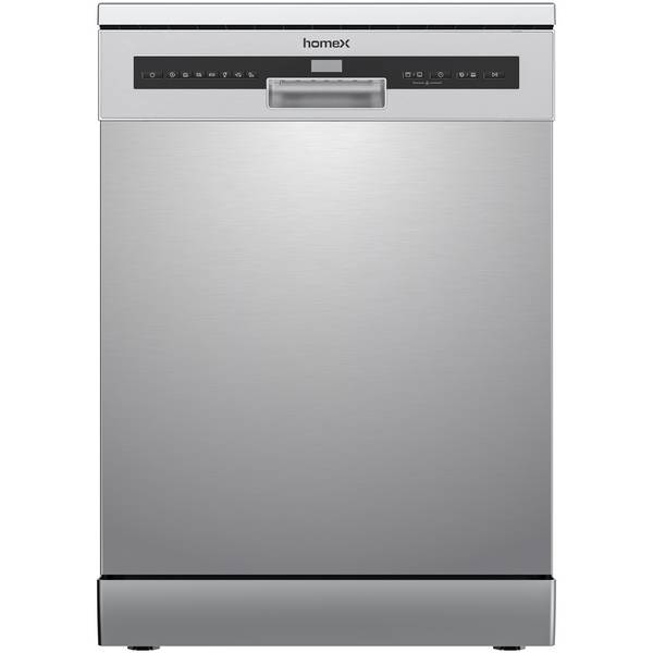 homeX Geschirrspüler 60 cm, Spülmaschine freistehend - 14 Gedecke, 7 Programme, AquaStop, unterbaufähig, DWFS601444C-S