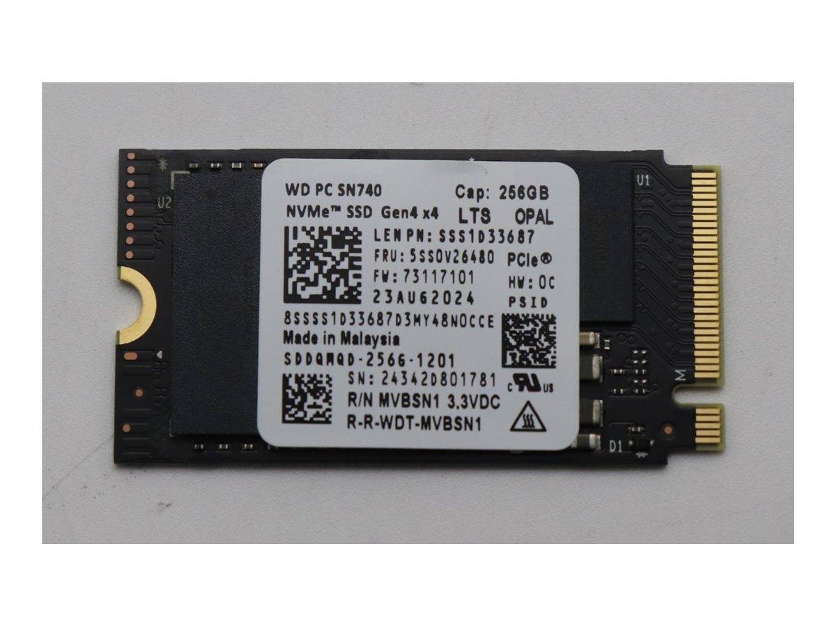 Lenovo Ssd_Asm 256G M.2.2242 Pcie4X4 Wd Op Lt 256G,M.2,2242,Pcie4X4,Wd,Op,Lt-0