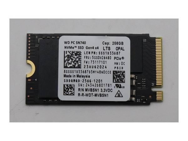 Lenovo Ssd_Asm 256G M.2.2242 Pcie4X4 Wd Op Lt 256G,M.2,2242,Pcie4X4,Wd,Op,Lt