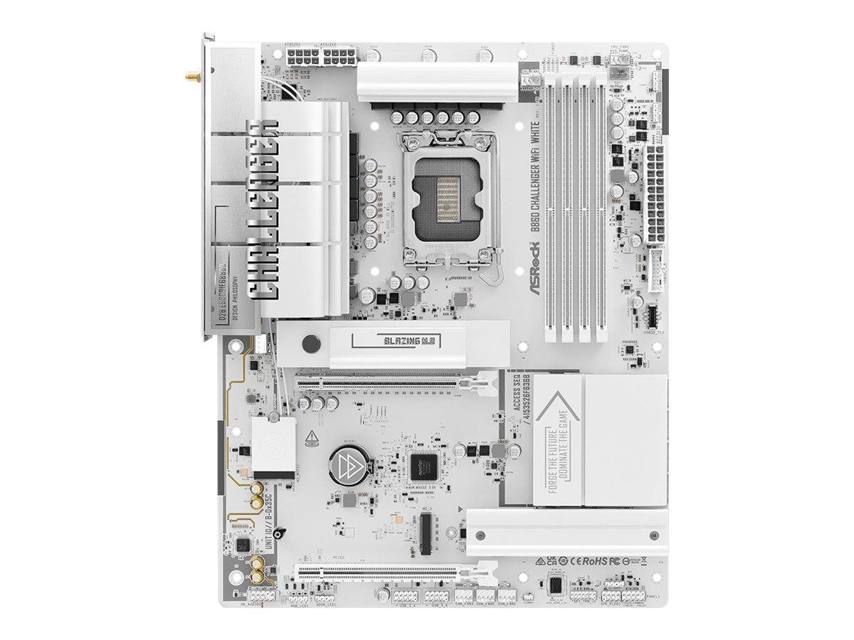 B860 Challenger WiFi White - Motherboard - ATX - LGA1851 Sockel - B860 Chipsatz-0
