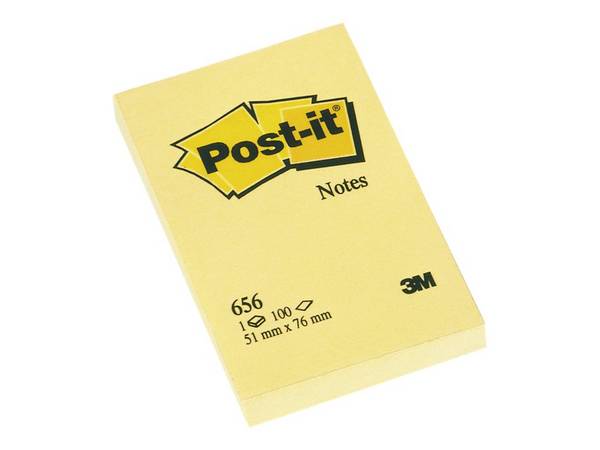 Post-it Haftnotiz 656-CY 51x76mm 100Bl gelb12 St./Pack.