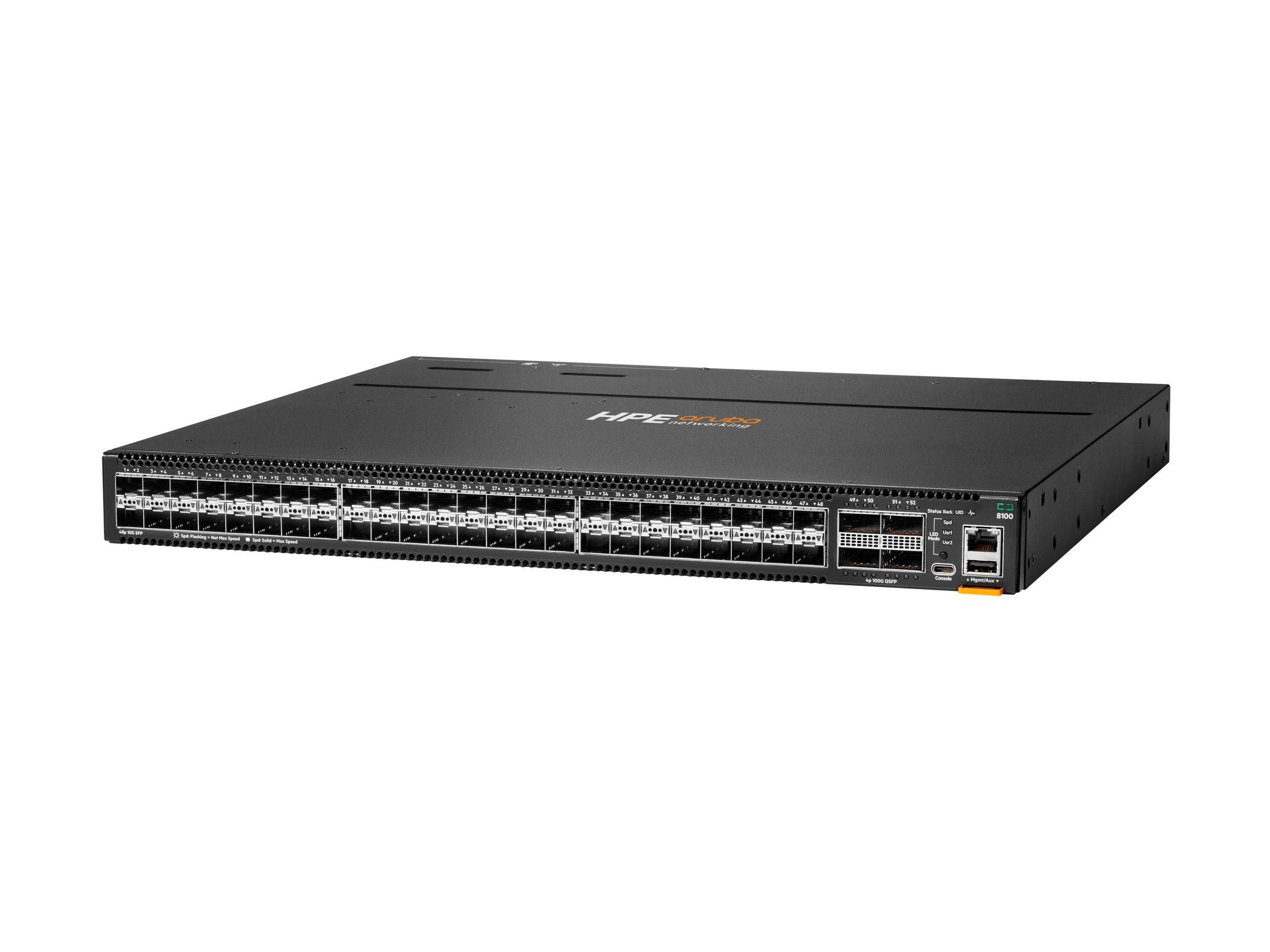 HPE Aruba Networking CX 8100 48x10G SFP+ 4x40/100G-0