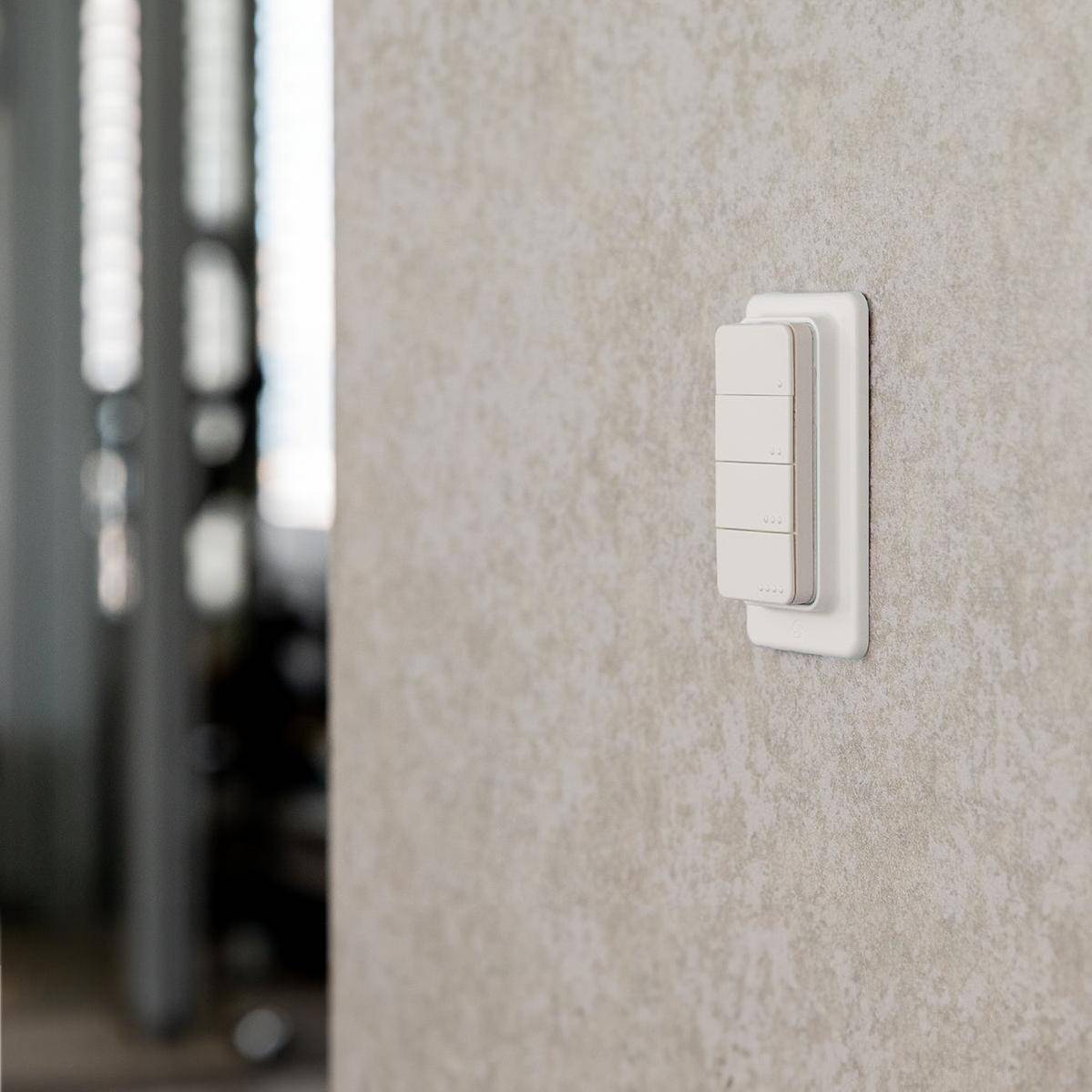 Shelly · Plug & Play·"Blu ZB RC Button 4"· Fernbedienung inkl. Magnethalter· 4-fach·-1