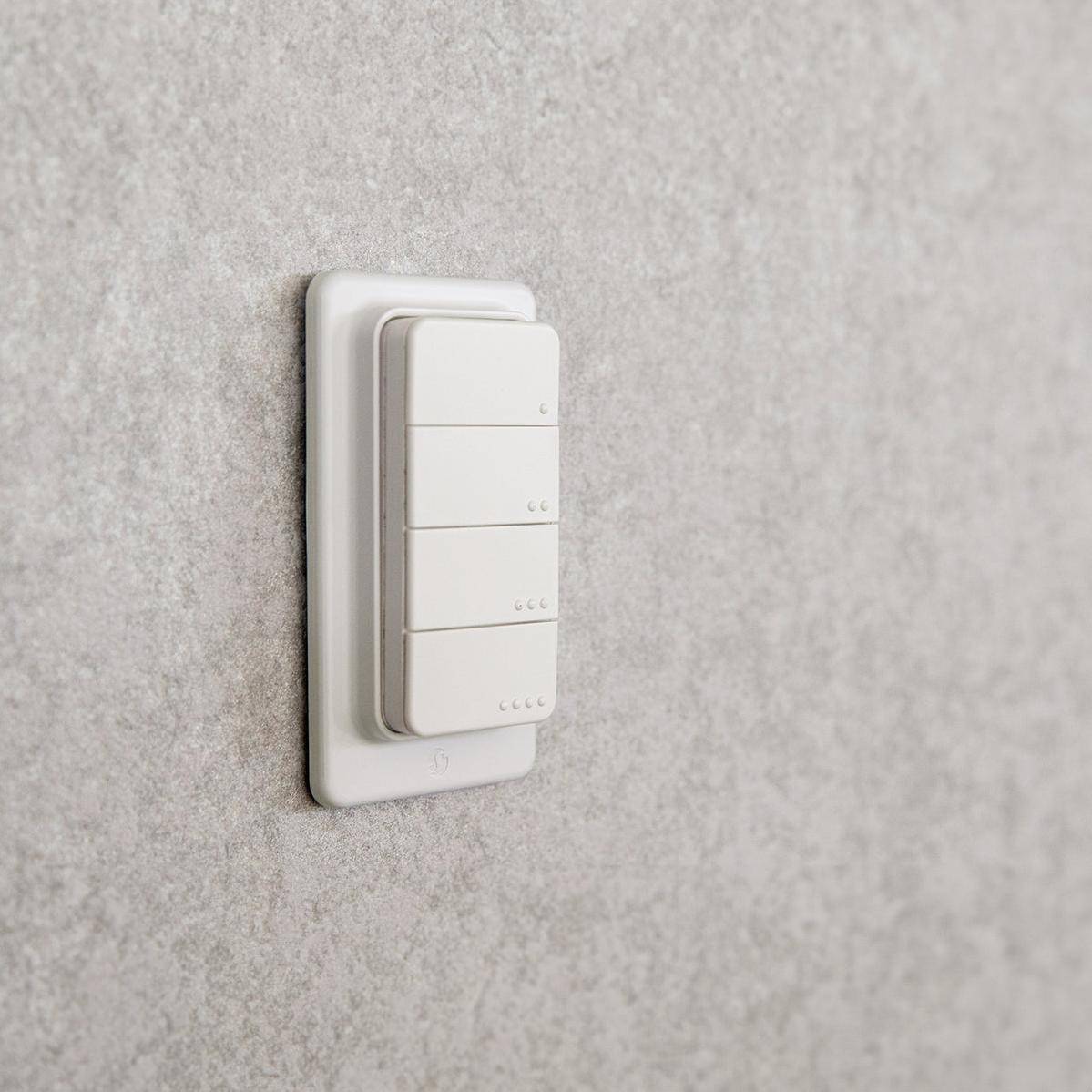 Shelly · Plug & Play·"Blu ZB RC Button 4"· Fernbedienung inkl. Magnethalter· 4-fach·-2