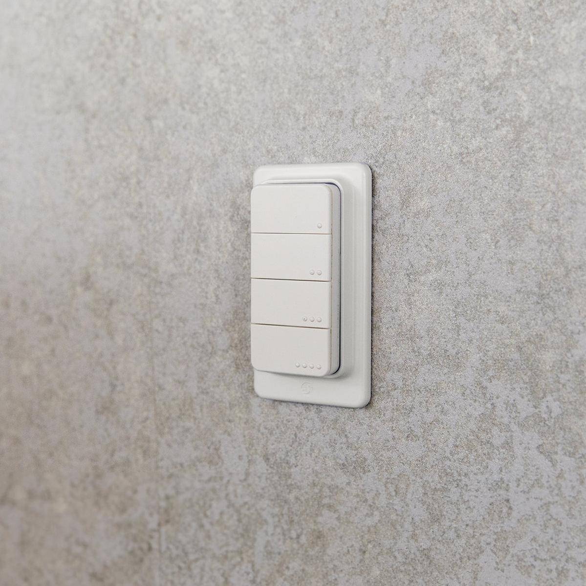 Shelly · Plug & Play·"Blu ZB RC Button 4"· Fernbedienung inkl. Magnethalter· 4-fach·-3