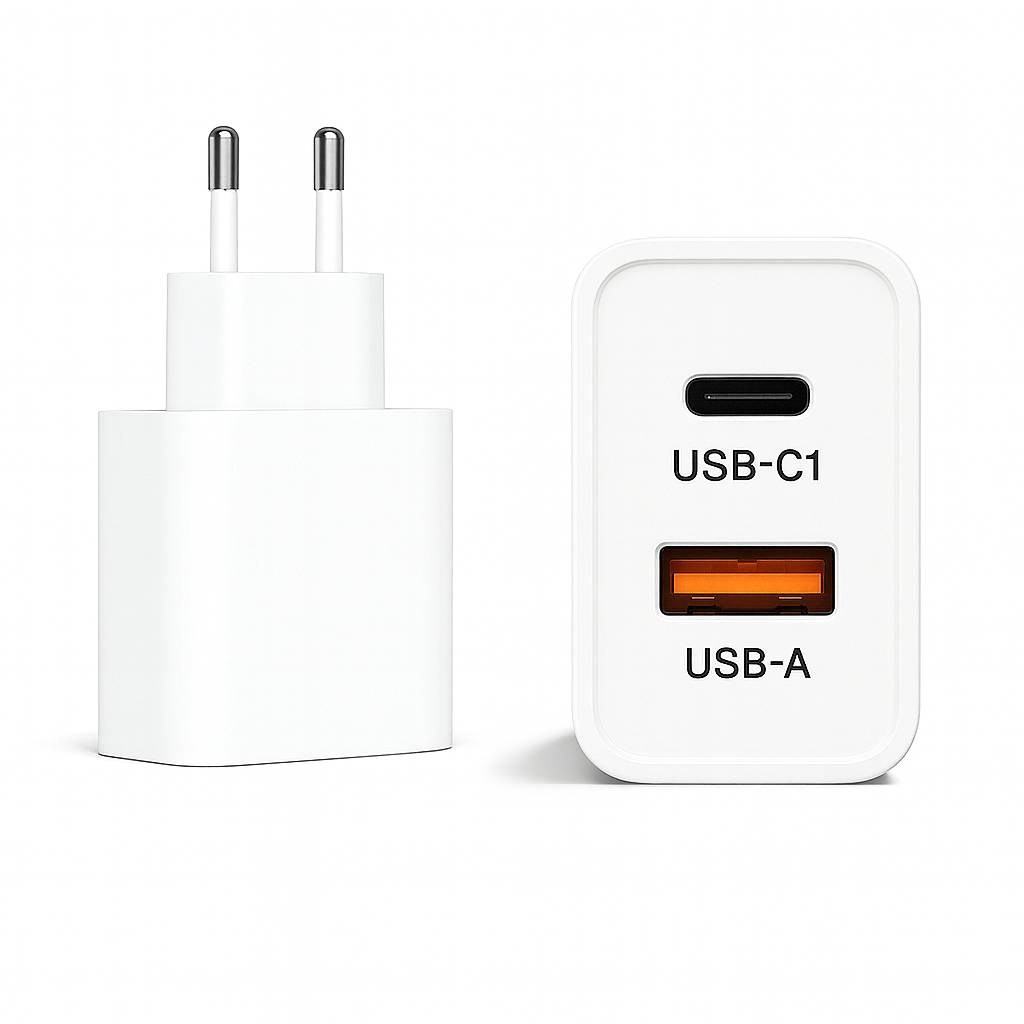 45W USB-C & USB-A Schnellladegerät Netzteil Weiß Universal PD Adapter für MacBook, Laptop, Smartphone, Tablet & iPad-2