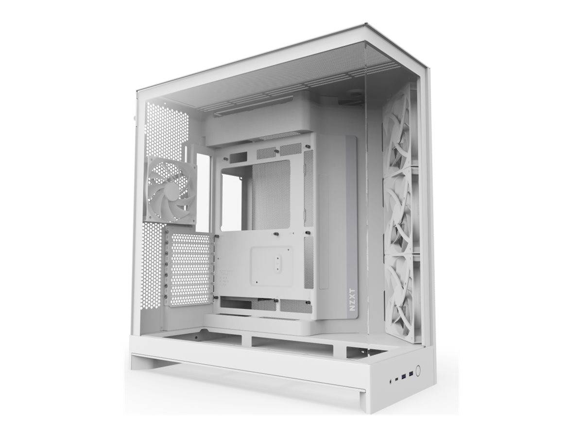 NZXT H9 Flow - Mid tower - E-ATX - Seitenteil mit Fenster (gehärtetes Glas)-0