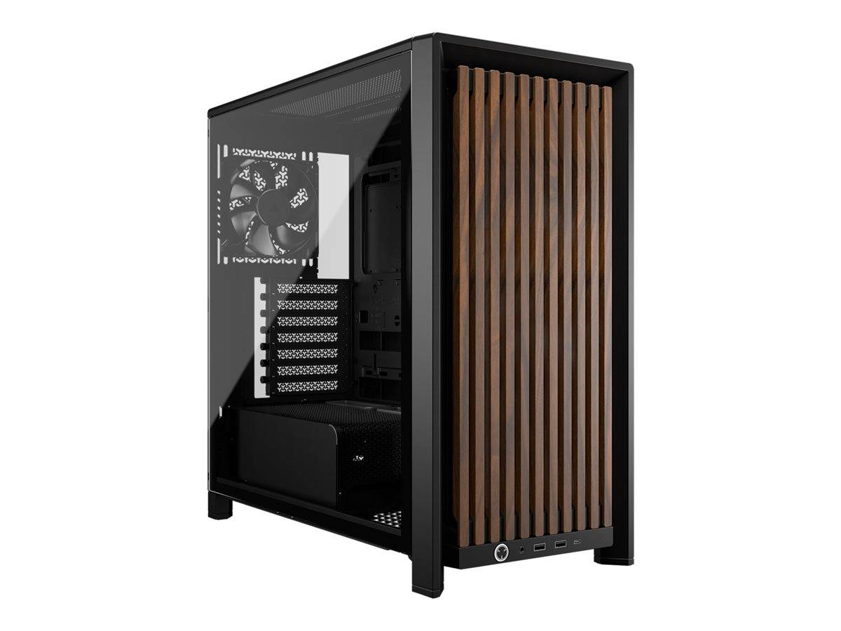 CORSAIR Geh Midi FRAME 4000D RS Wood Mid-Tower, Black/Walnut Multimedia-Technik Gehäuse-0