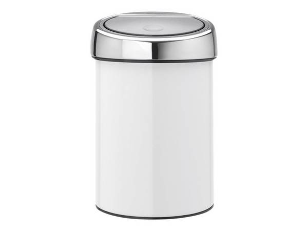 BRABANTIA - 364488 - 3 l - Rund - Kunststoff - Edelstahl - Metallisch - Weiß - Kunststoff - Manuell