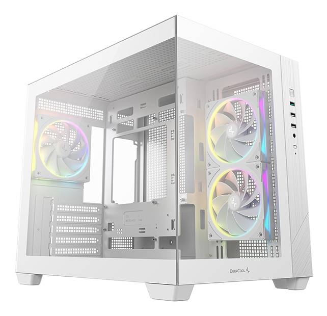 CG330 3F WH - Micro-ATX - micro ATX - Seitenteil mit Fenster (gehärtetes Glas)-0