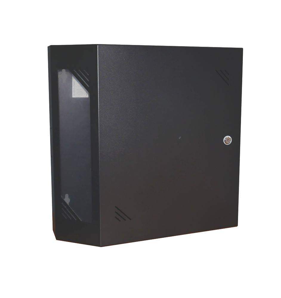 19"-Wandnetzwerkschrank - platzsparender vertikaler 19"-Einbau -+-0