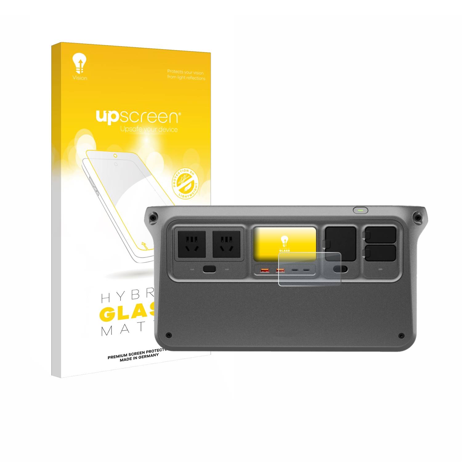 upscreen Entspiegelungs Schutzglas für DJI Power 1000 V2 Schutzfolie Panzer Folie Glas Display Schutz matt-0