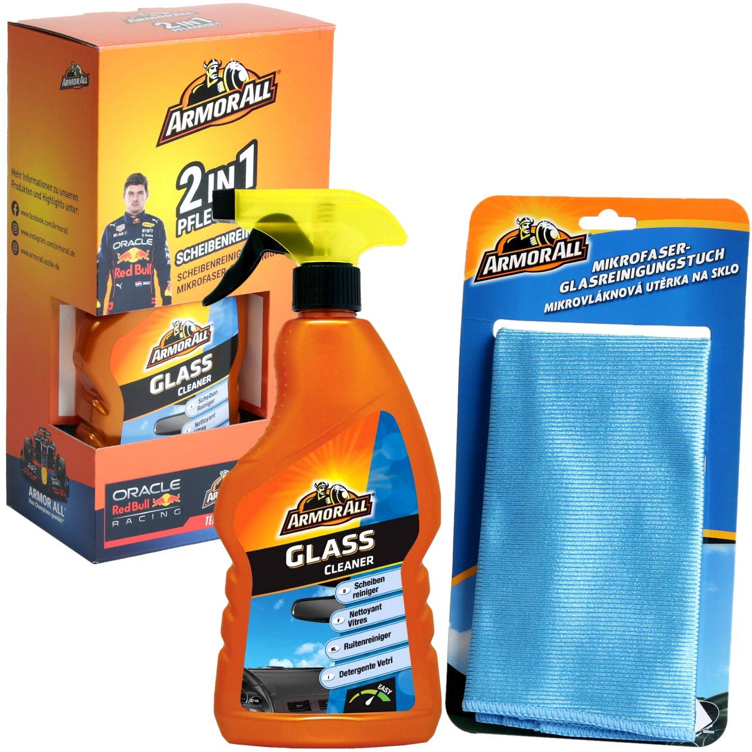 2in1 Scheiben-Reiniger 500ml + Mikrofasertuch-0