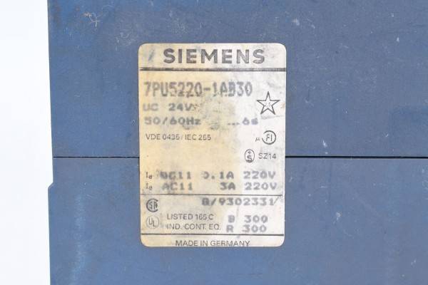 SIEMENS, 7PU5220-1AB30, Zeitrelais-1