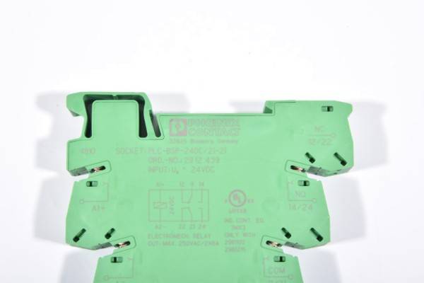 PHOENIX CONTACT, 2912439, PLC-BSP-24DC/21-21, Sockel + Relais-1