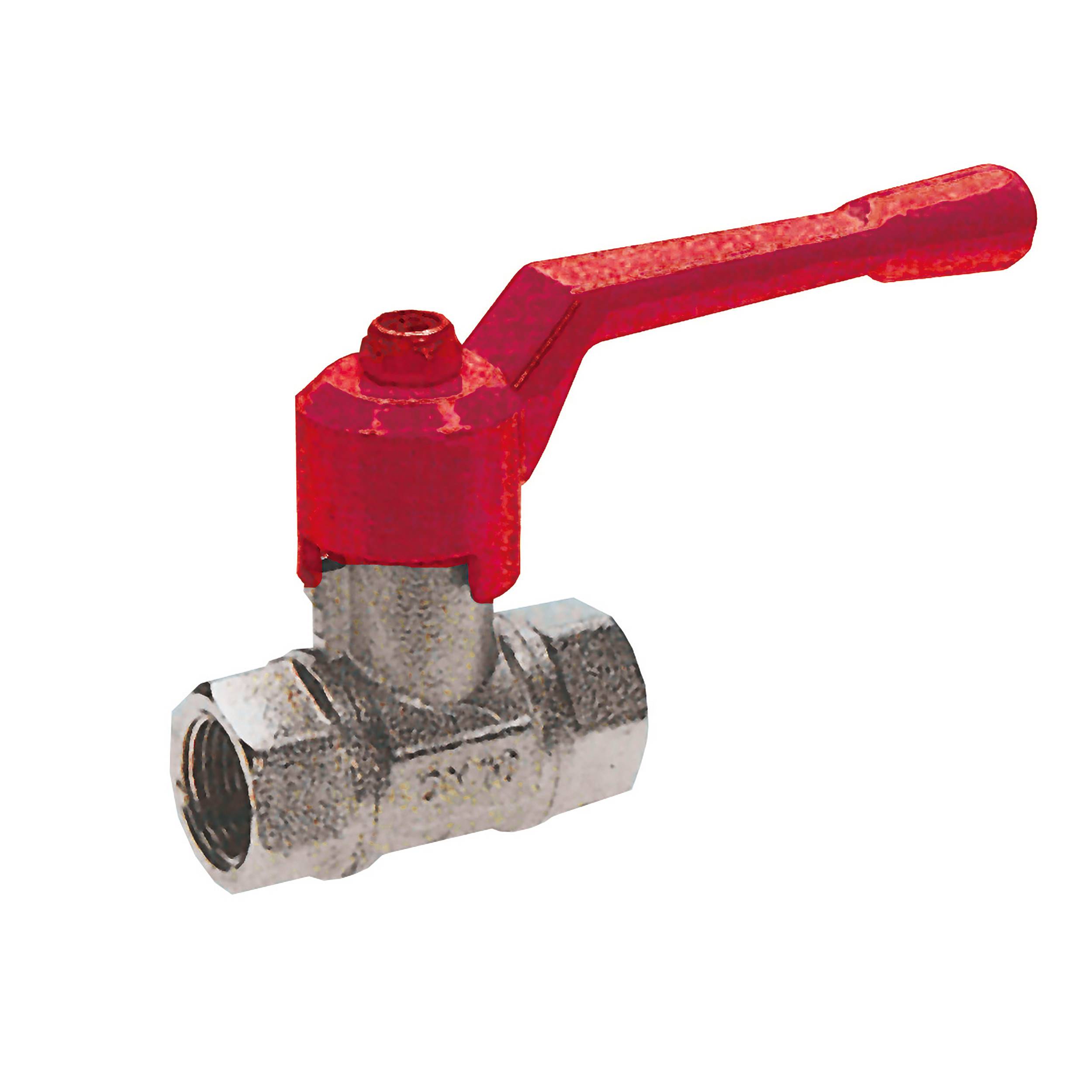 EWO 640.19, Kugelhahn, mit Metallhebel, voller Durchgang, Länge: 89 mm, SW 68 mm, max. Betriebsdruck 30 bar, DN 40-0
