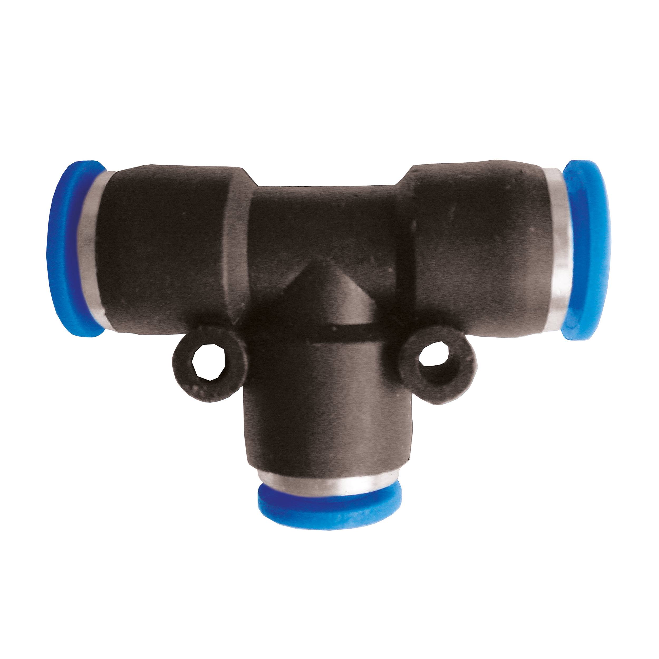 EWO 582.9206, T-Steckverbinder, Schlauch-Ø: 6 mm, E: 19 mm, Ød: 3 mm, MOP 10 bar, Standardausführung-0