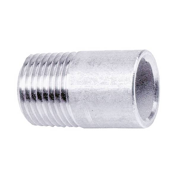 EWO 652.25, Anschweißstecker Edelstahl, aus Rohr, V4A, Anschluss: R1½ a (Außengewinde konisch nach ISO 7/1), Abm.: DN 40