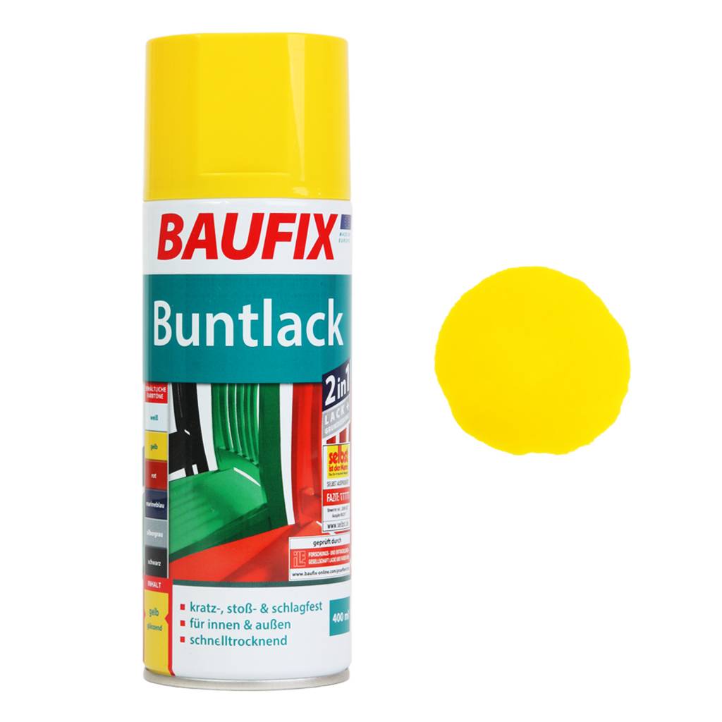 Buntlack Spray-Dose Rapsgelb glänzend-0
