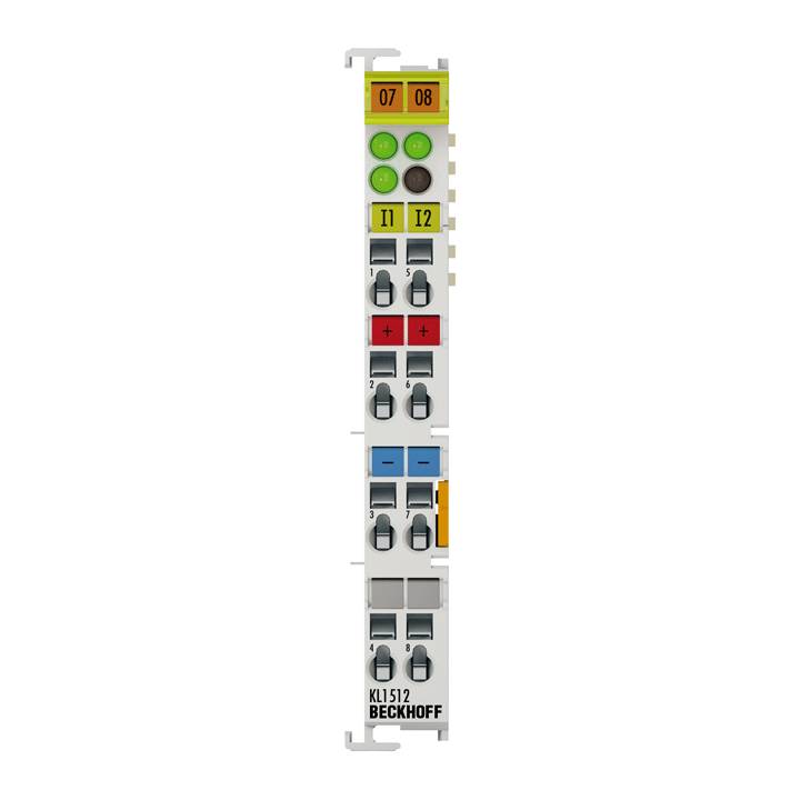 Beckhoff KL1512, Busklemme, 2-Kanal-Digital-Eingang, Zähler, 24V DC, 1kHz