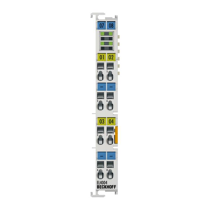 Beckhoff EL4004, EtherCAT-Klemme, 4-Kanal-Analog-Ausgang, Spannung, 0…10 V, 12 Bit-0