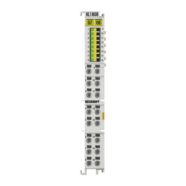 Beckhoff KL1808, Busklemme, 8-Kanal-Digital-Eingang, 24V DC, 3 ms