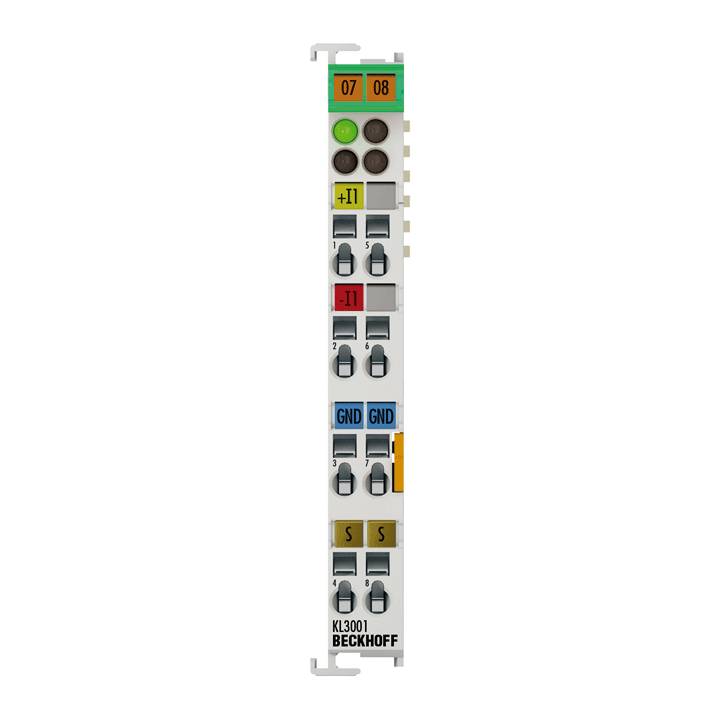 Beckhoff KL3001, Busklemme, 1-Kanal-Analog-Eingang, Spannung, ±10 V, 12 Bit, differentiell-0