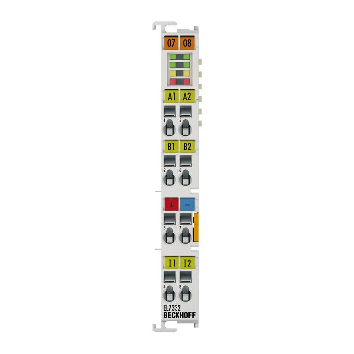 Beckhoff EL7332, EtherCAT-Klemme, 2-Kanal-Motion-Interface, DC-Motor, 24V DC, 1A-0