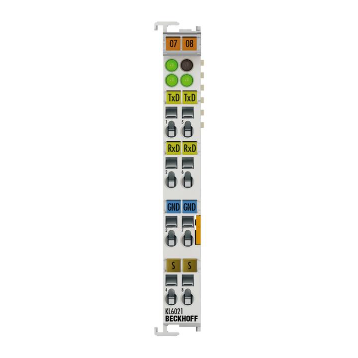 Beckhoff KL6021, Busklemme, 1-Kanal-Kommunikations-Interface, seriell, RS422/RS485-0