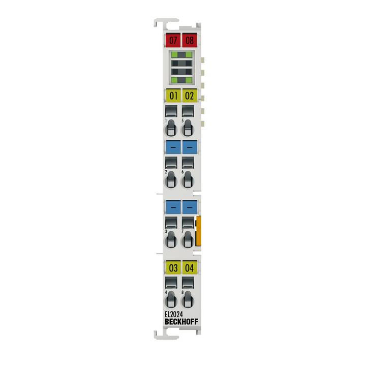 Beckhoff EL2024, EtherCAT-Klemme, 4-Kanal-Digital-Ausgang, 24V DC, 2A-0