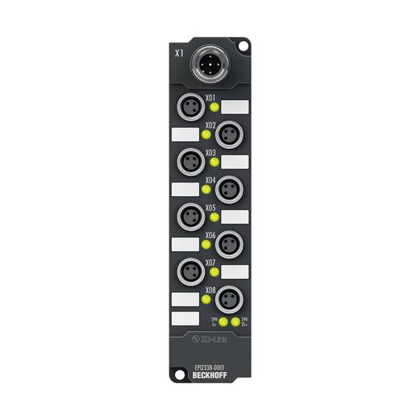 Beckhoff EPI2338-0001, IO-Link-Box, 8-Kanal-Digital-Kombi, 24V DC, einstellbar, 0,5A, M8Vorzugstyp