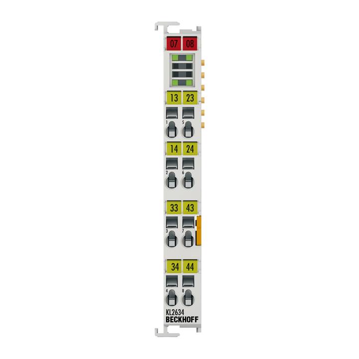 Beckhoff KL2634, Busklemme, 4-Kanal-Relais-Ausgang, 250 V AC, 30V DC, 4A-0