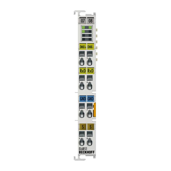 Beckhoff EL6851, EtherCAT-Klemme, 1-Kanal-Kommunikations-Interface, DMX, Master-0