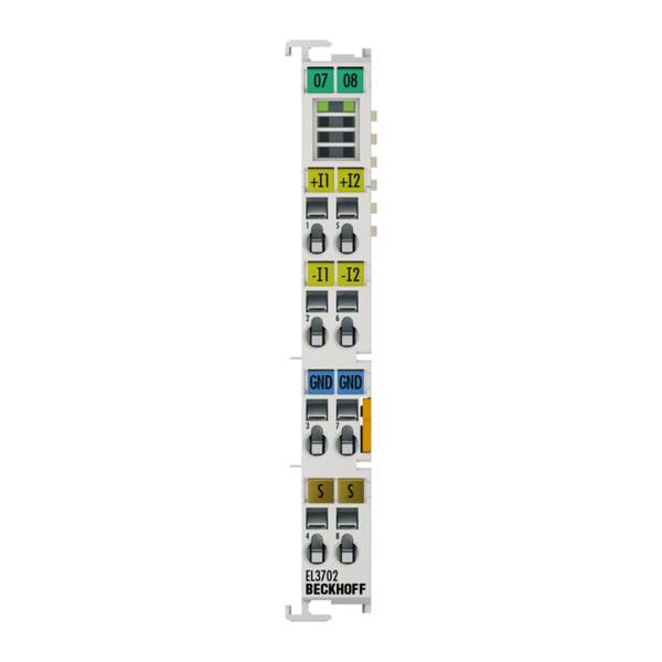 Beckhoff EL3702, EtherCAT-Klemme, 2-Kanal-Analog-Eingang, Spannung, ±10 V, 16 Bit, Oversampling